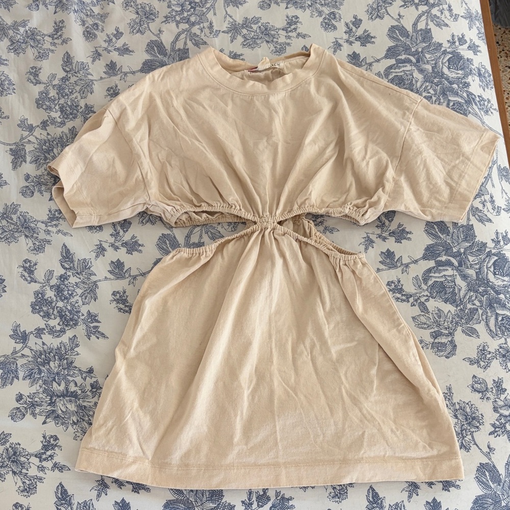 Free People Cream Mini Dress